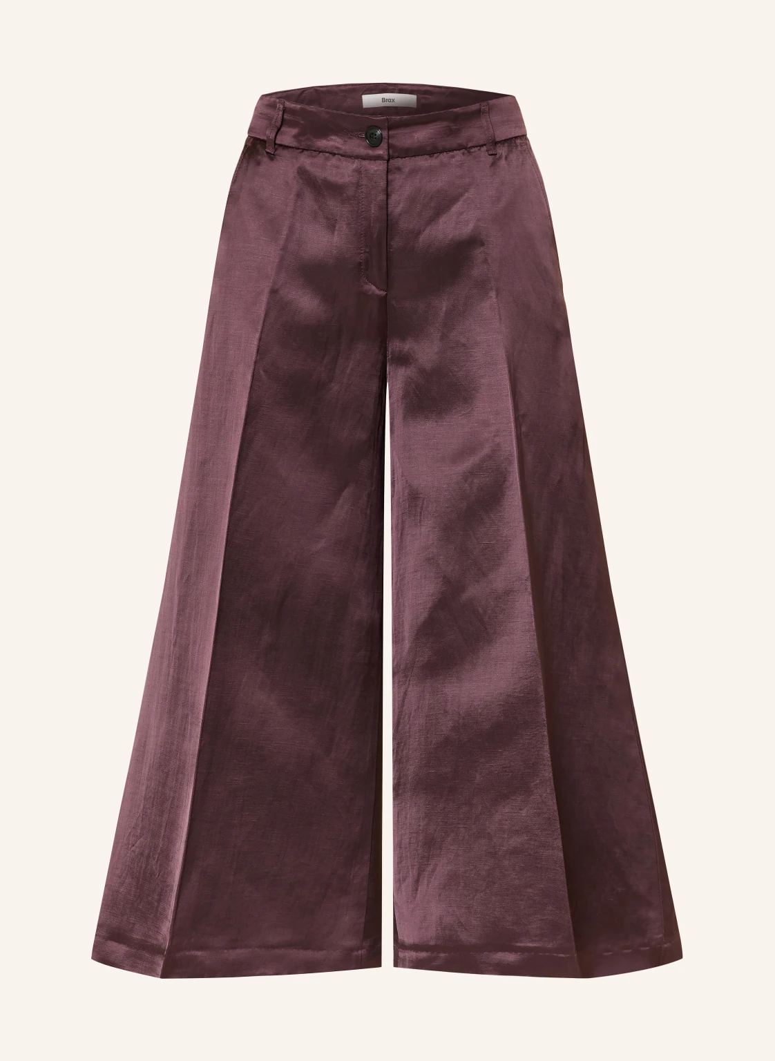 BRAX Culotte MELLI S aus Satin mit Leinen