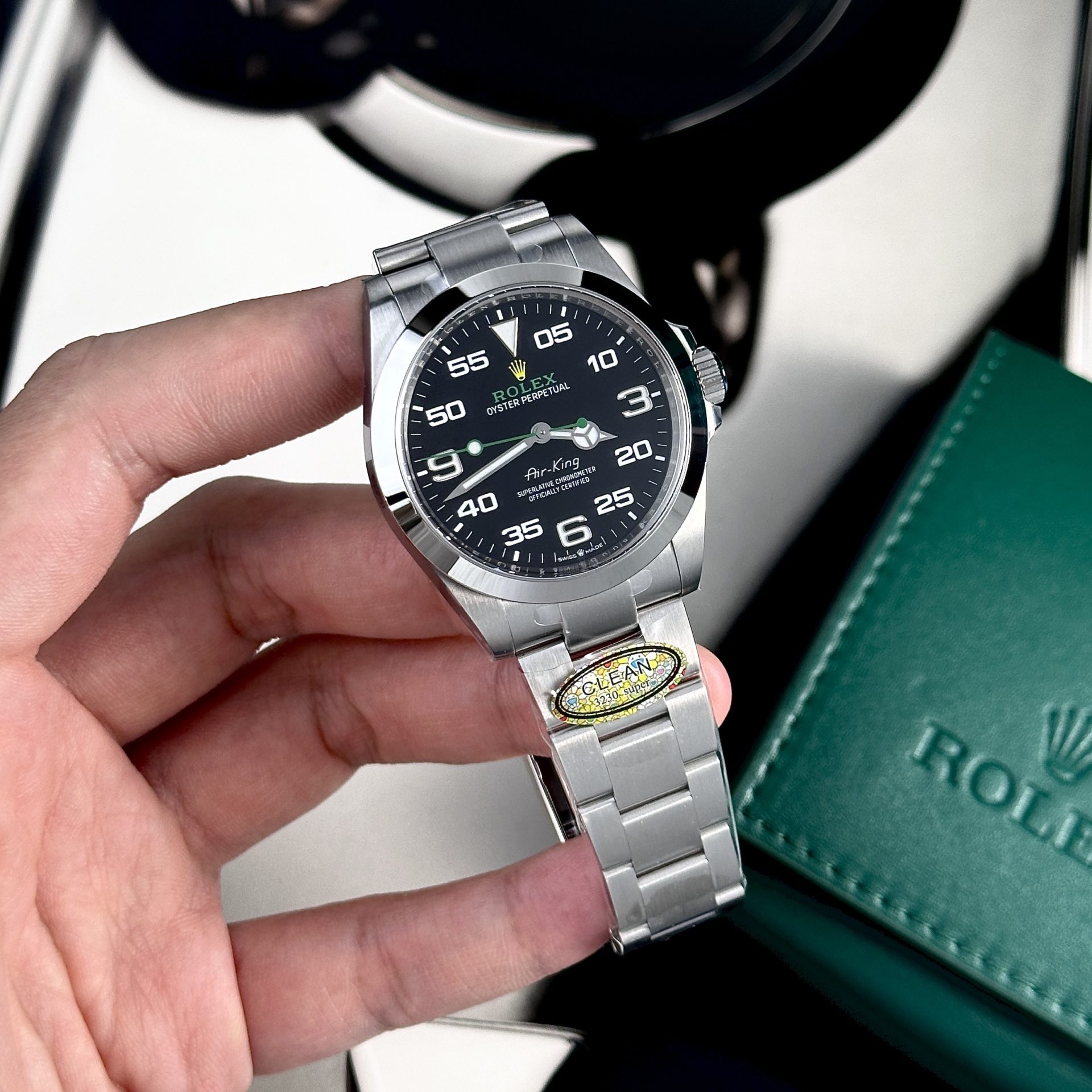 Rolex Air-King 126900 904L Steel Black Dial 40mm Oyster Super Clone