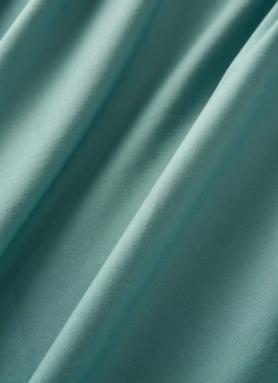 DRAP PLAT UNI EN PERCALE DE COTON BLEU MINÉRAL