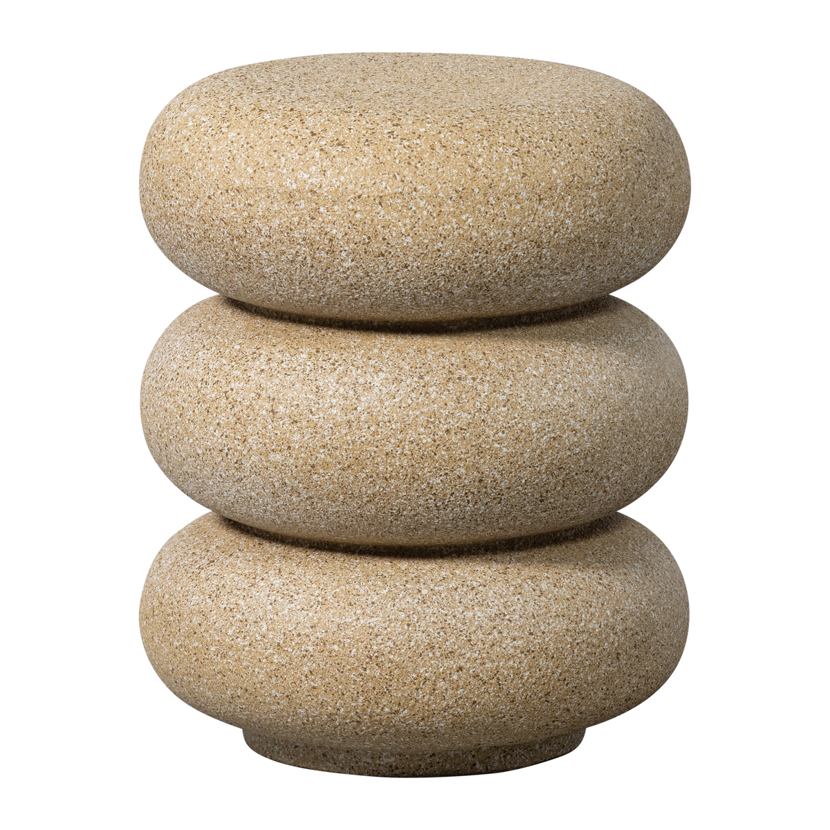WOOOD bijzettafel met spikkels Laurel - Magnesium - Beige - 50x40x40