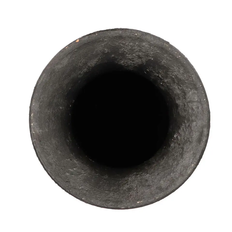 DK Design vaas kruik model Maya - verweerd zwart - D18 x H40 cm - rustiek