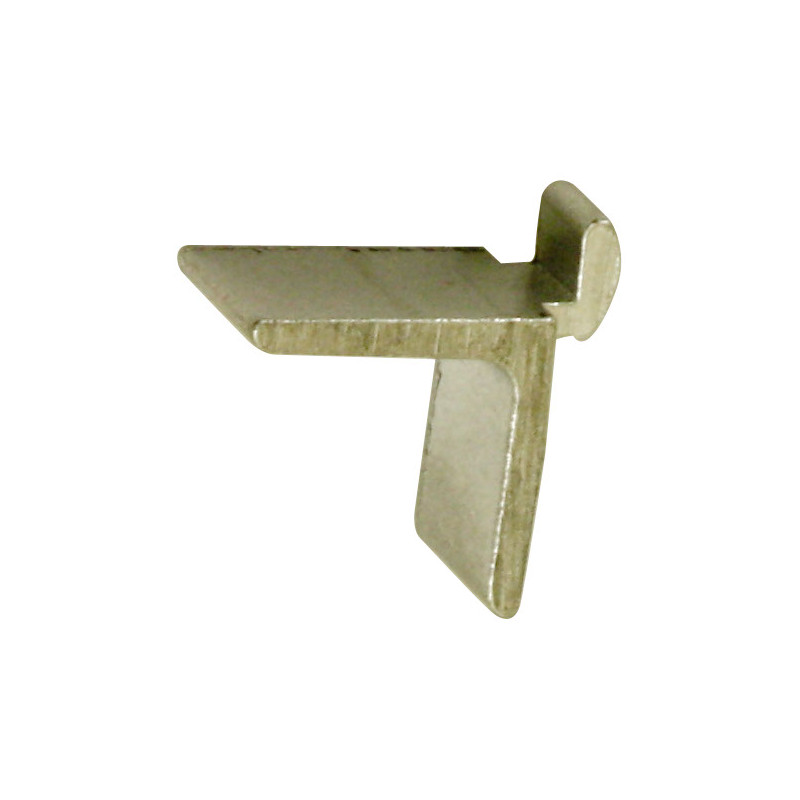 Taquet pour crémaillère en aluminium argenté 19 x 11 mm 16 pièces TEKNIBOX