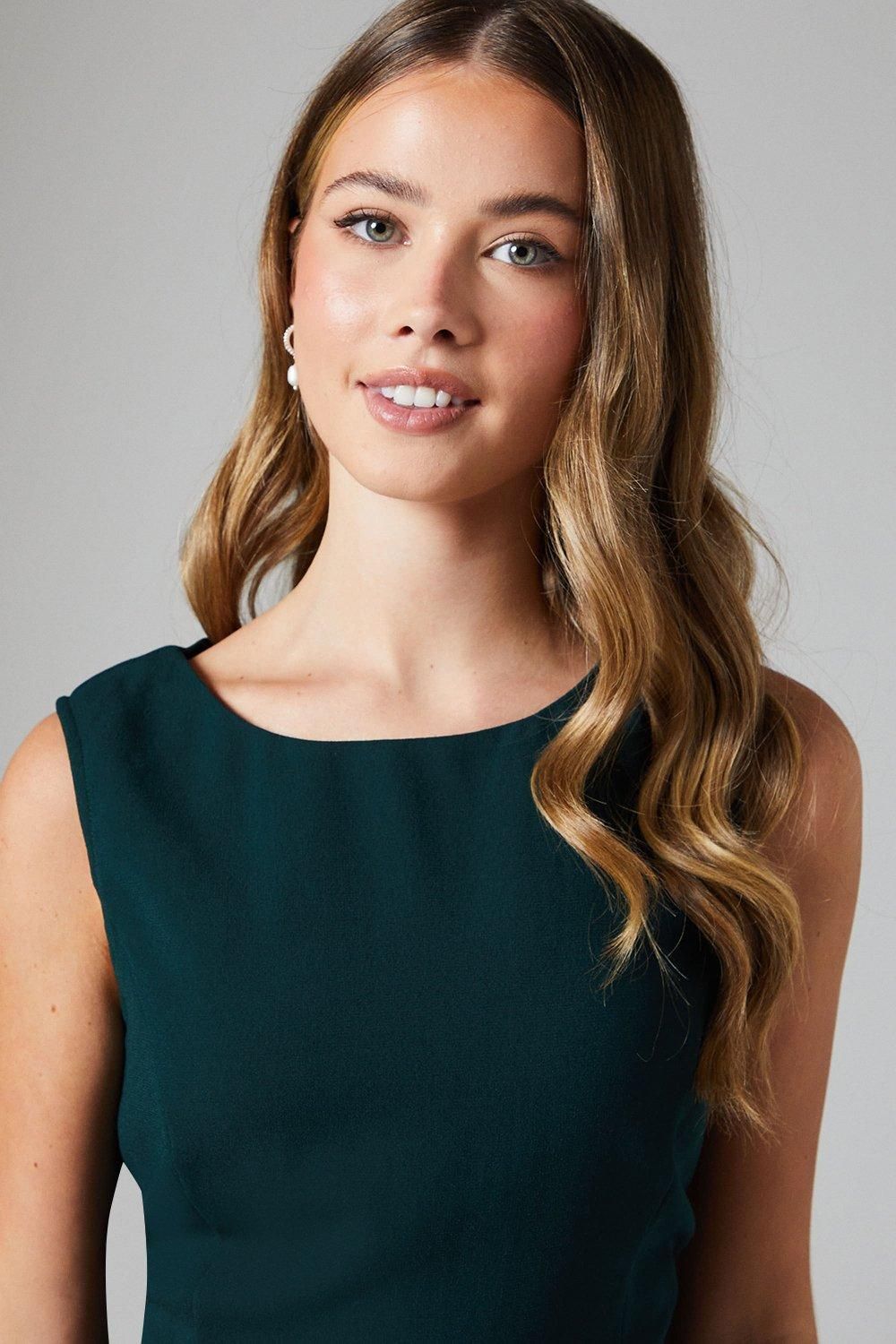 Coast Teen Coast Cowl Back Satin Bridesmaid Maxi Dress