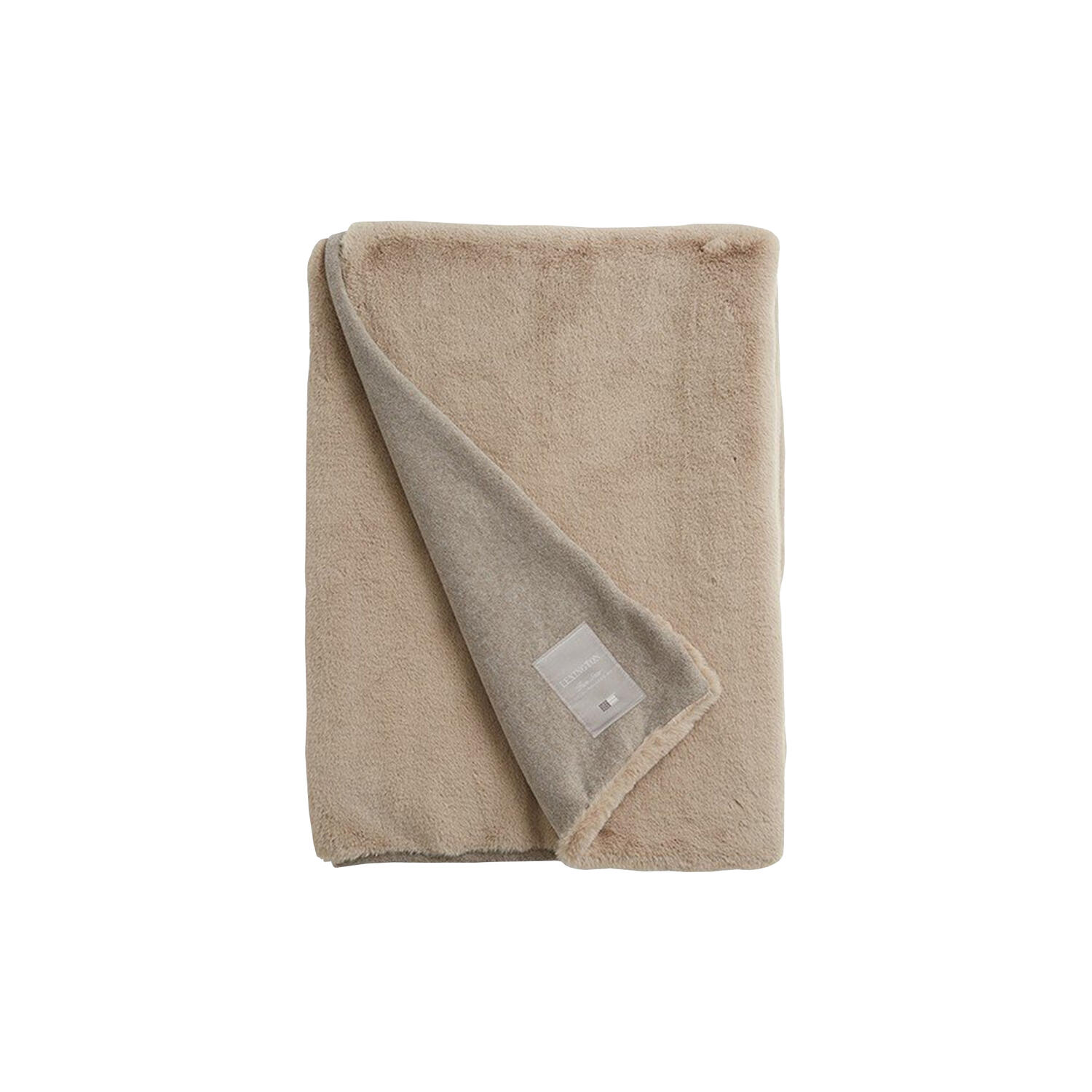 Hotel Faux Fur Blanket, lt beige