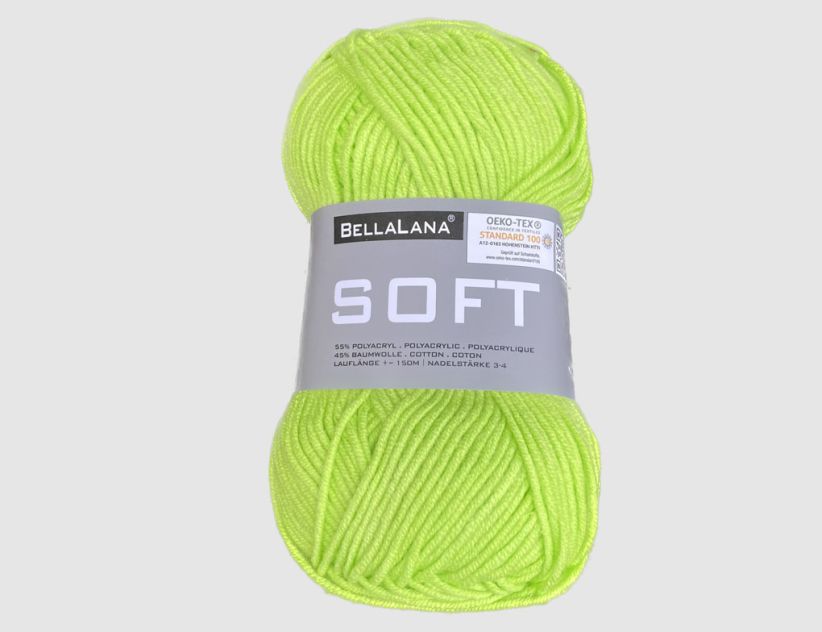 Strickgarn Soft Uni Grün