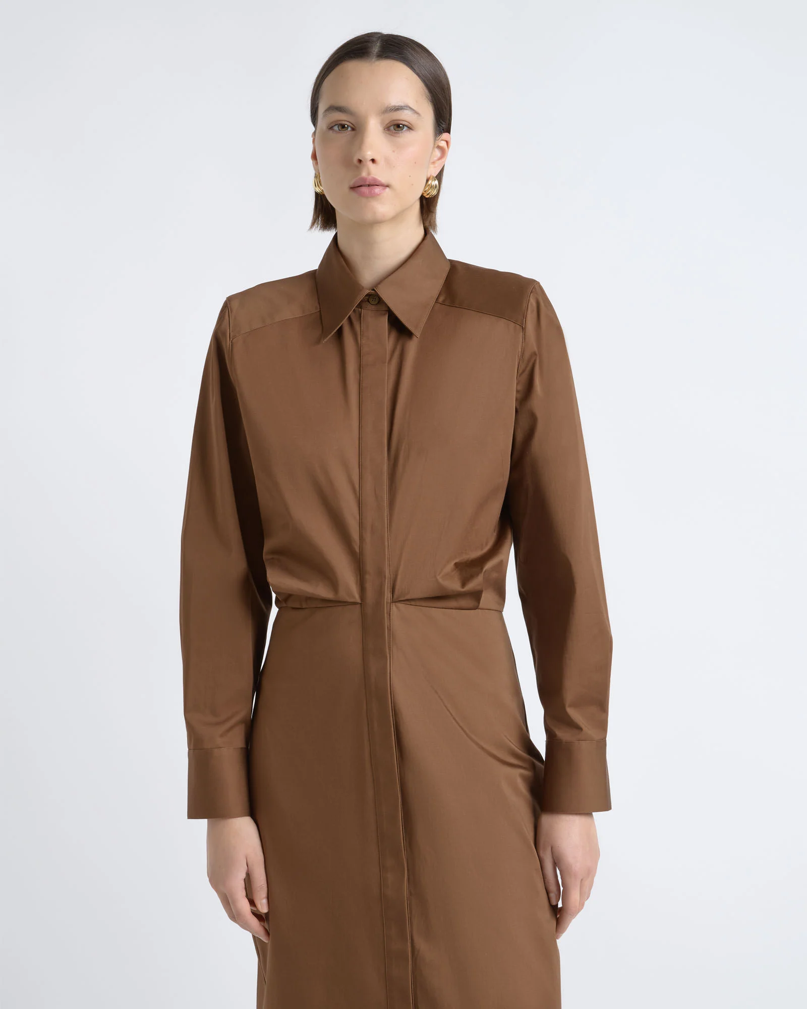 Tuck Shirt Dress