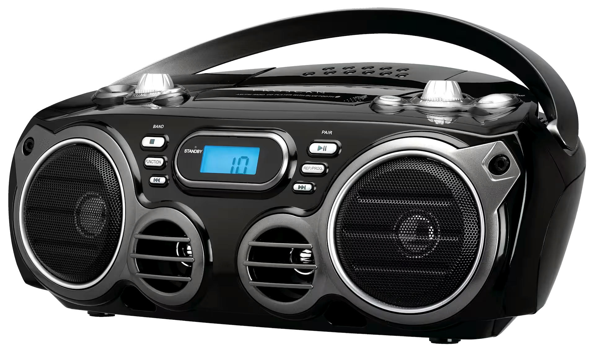 Proscan Portable Wireless Bluetooth CD Player Boombox Stereo w/ AM/FM Radio & AUX-IN