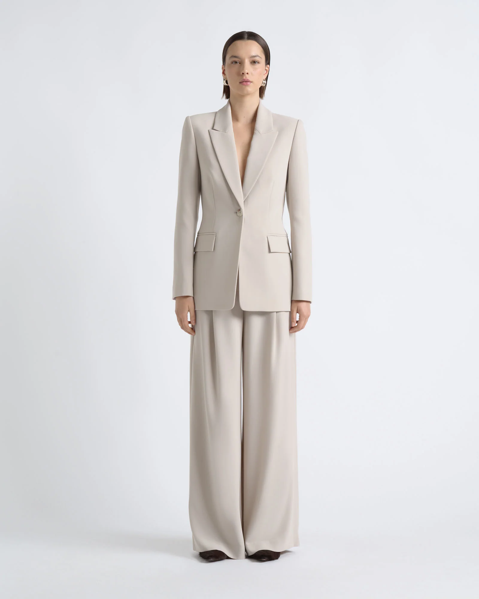 Crepe Wide Leg Pant