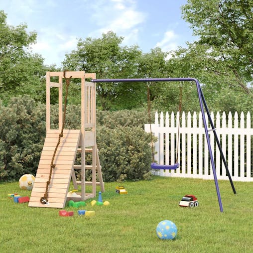 NNEVL Outdoor Playset Solid Wood Pine