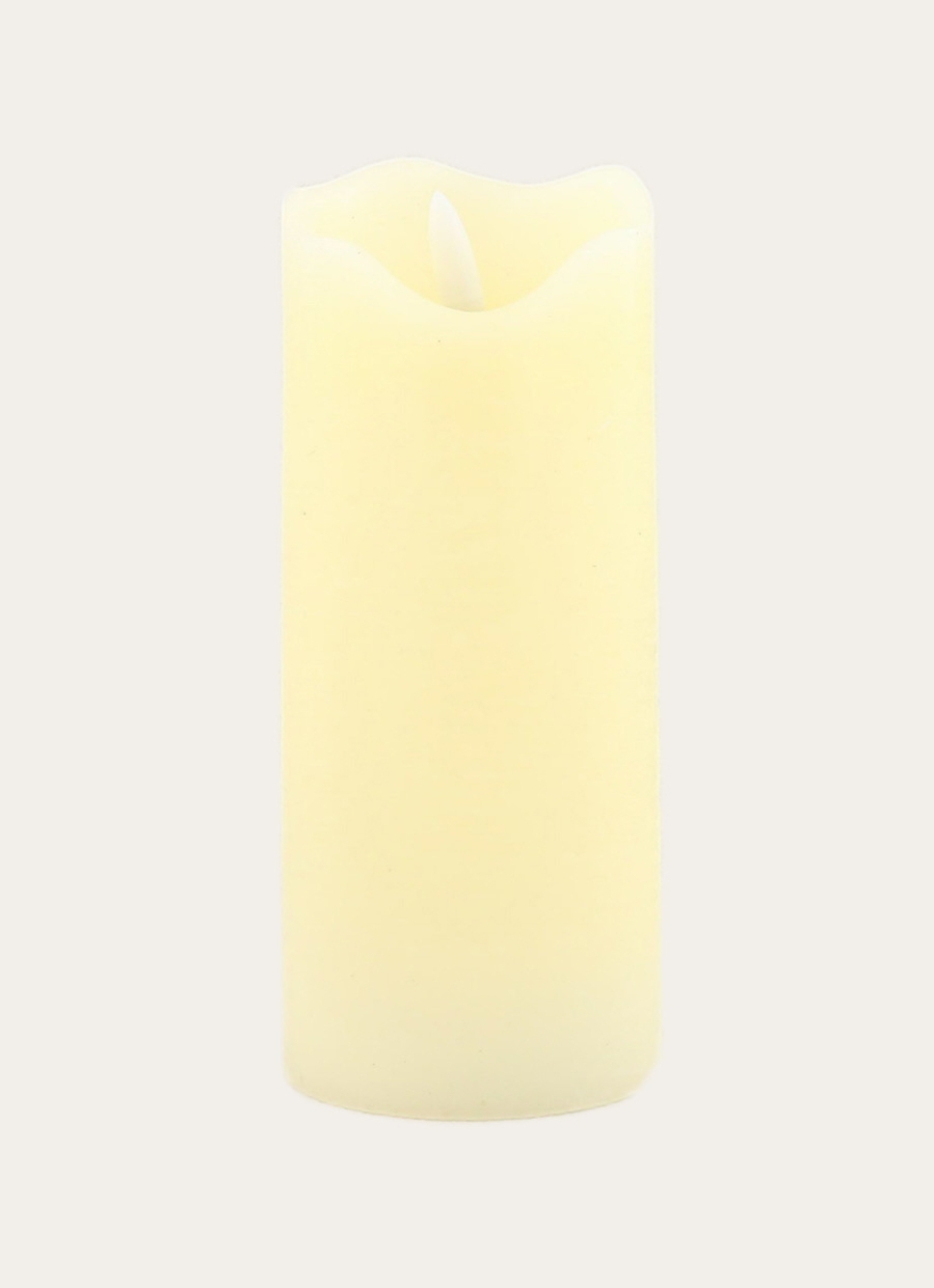 GRANDE BOUGIE LED CYLINDRIQUEECRU