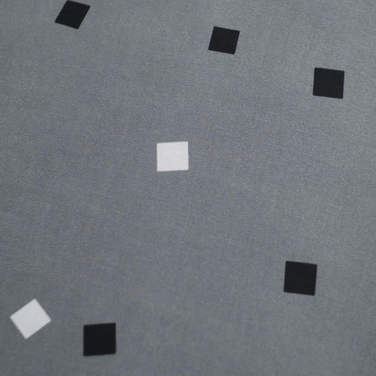 - Parure de lit en Coton Gris 240x220 cm