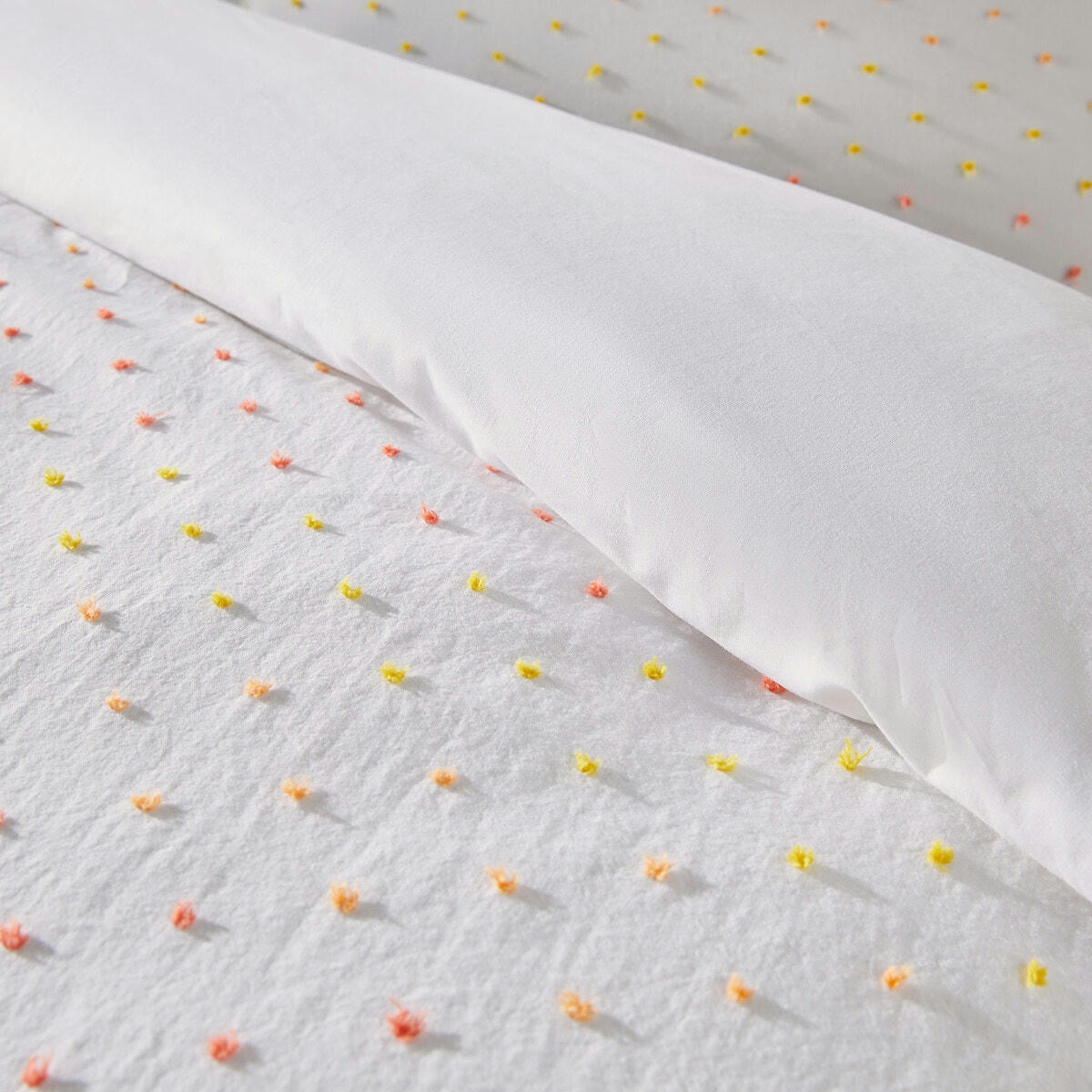 Housse de couette en coton lavé, Tutti Plumetis
