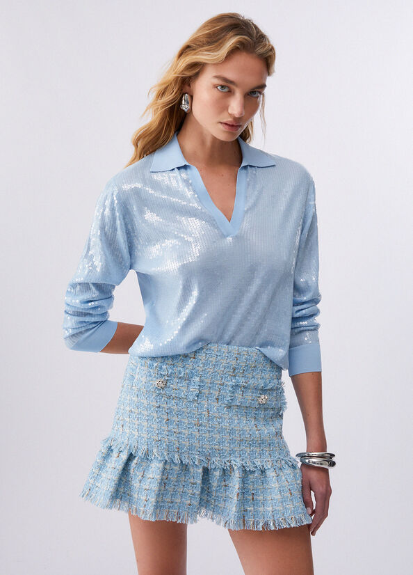 Maglia con paillettes