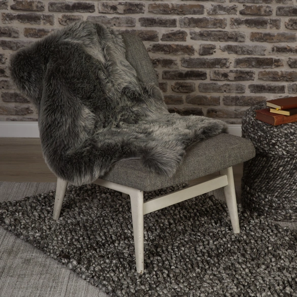 Hochflor-Teppich »My Samba«, BxL: 55 x 85 cm, silver