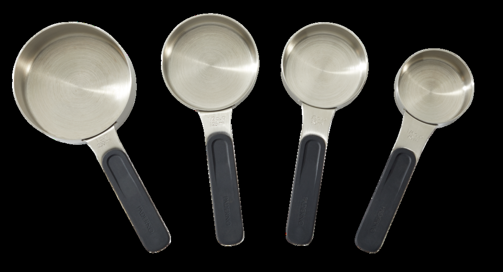 PADERNO  Stainless Steel Measuring Cups with Magnetic Handle, 4-pc