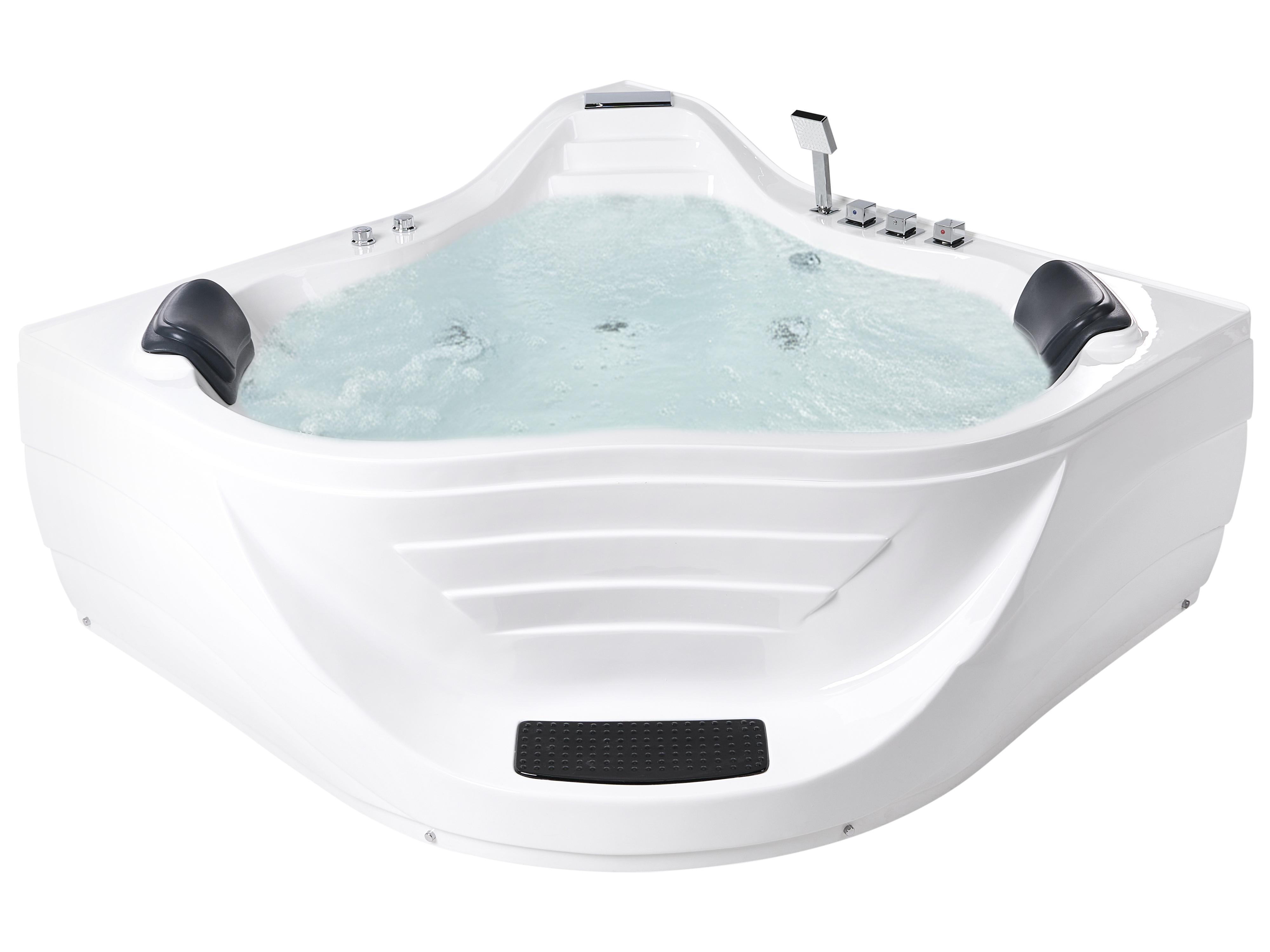 Corner Hot Tub CARTAGENA 2200 x 1600 mm White