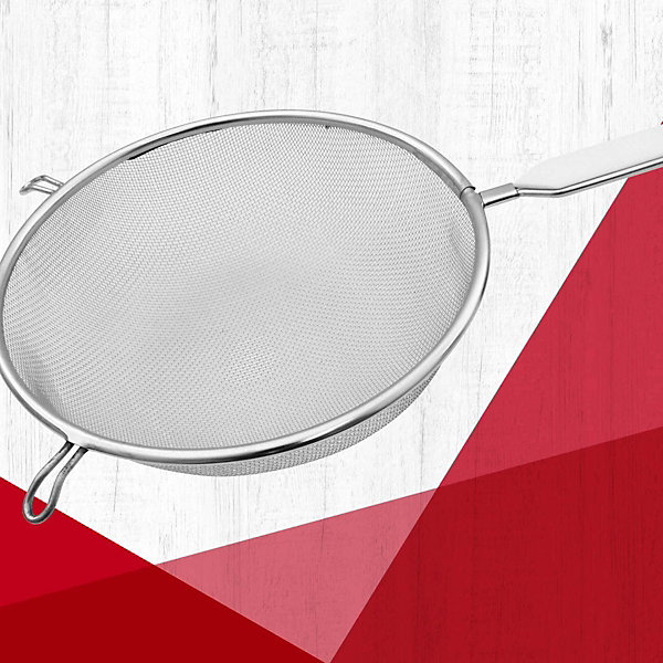Ensemble de 2 Passoires tamis avec manche en inox diamètre 20 cm Fackelmann Basic