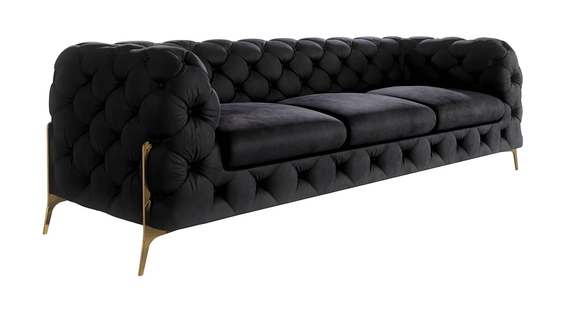 3-zitsbank Chelsea velvet