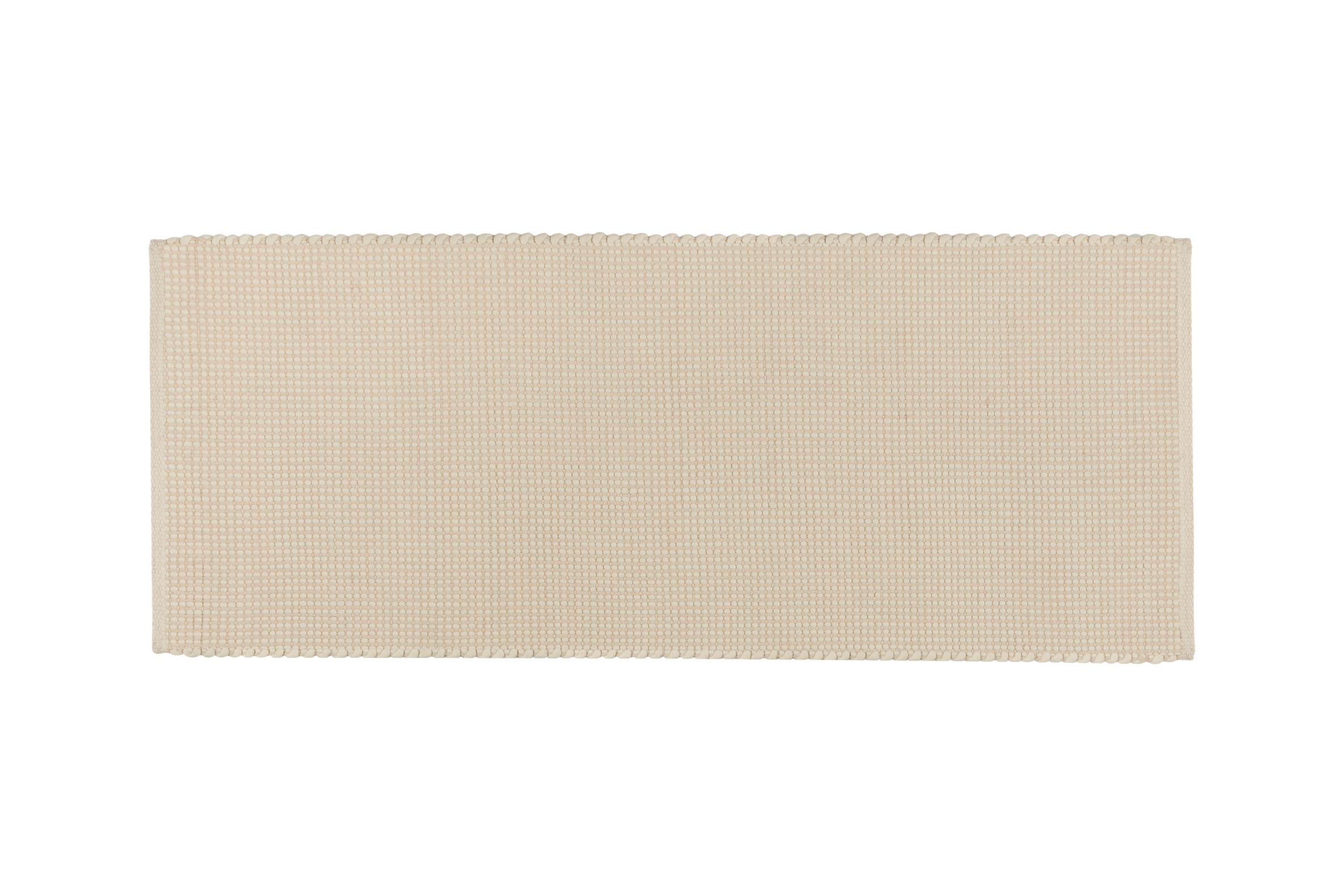noo.ma handgeweven vloerkleed Natural Beige - Nieuw-Zeelandse wol, laagpolig, rechthoekig