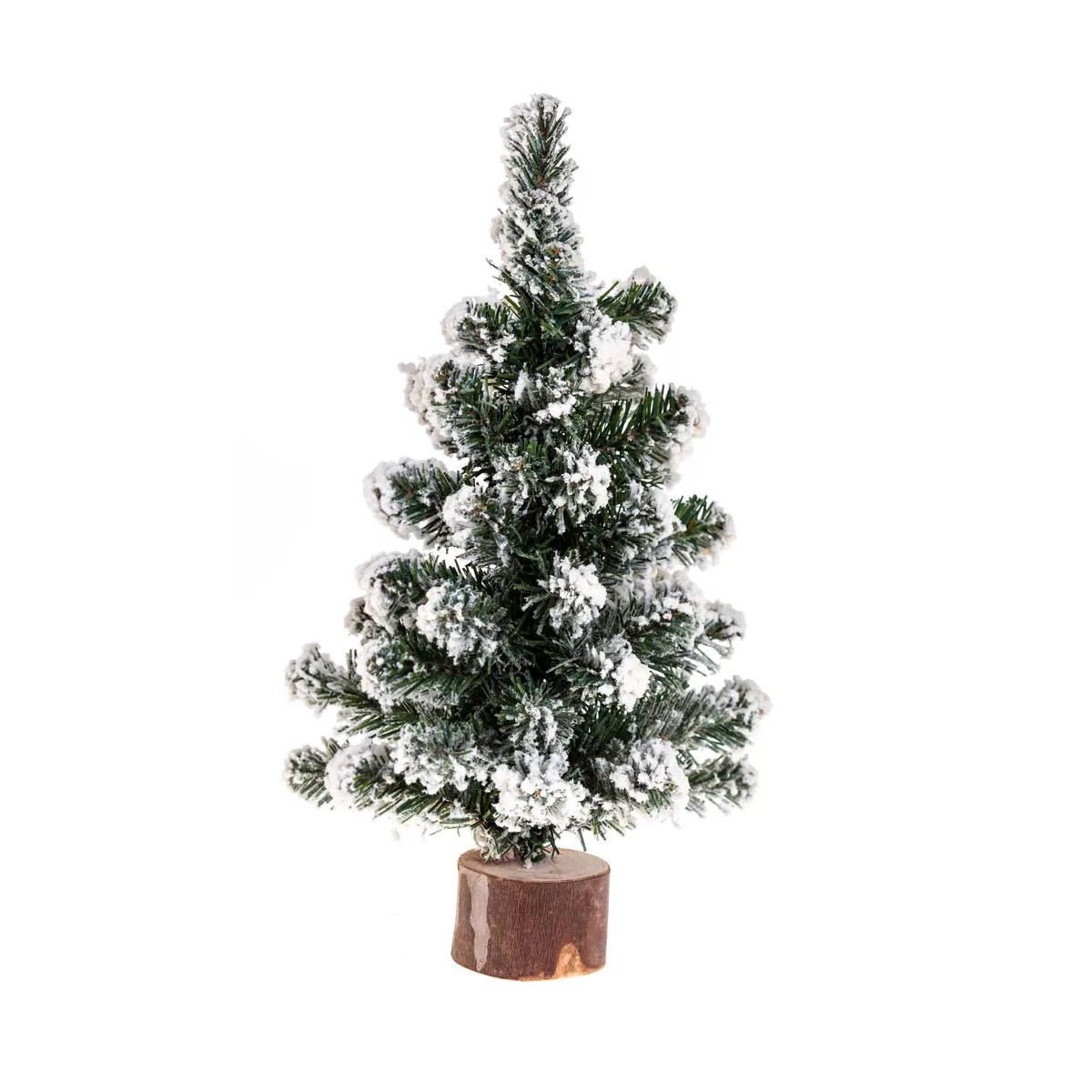 Choinka stroik z ośnieżonymi gałązkami, 25 cm