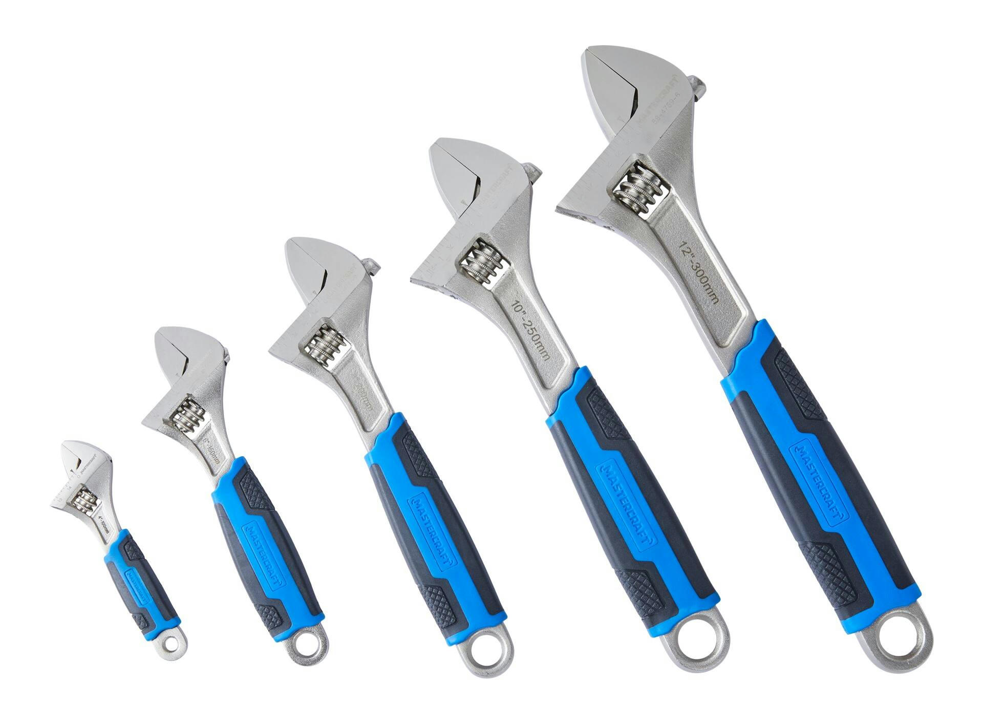 Mastercraft Adjustable Wrench Set, 5-pc
