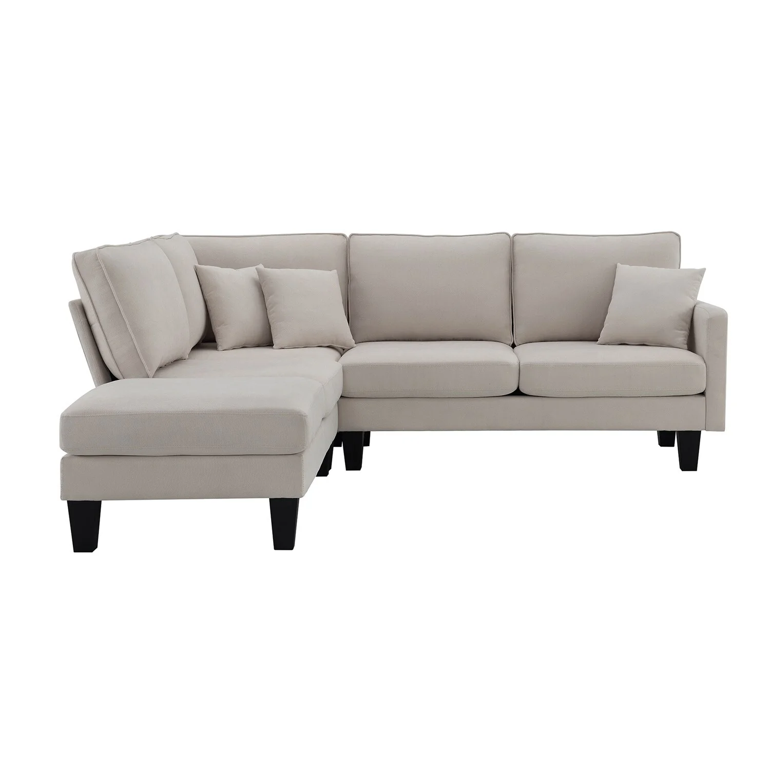 Merax 5-Seat Practical Sectional Sofa with Chaise Lounge