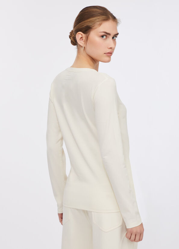 T-shirt con strass