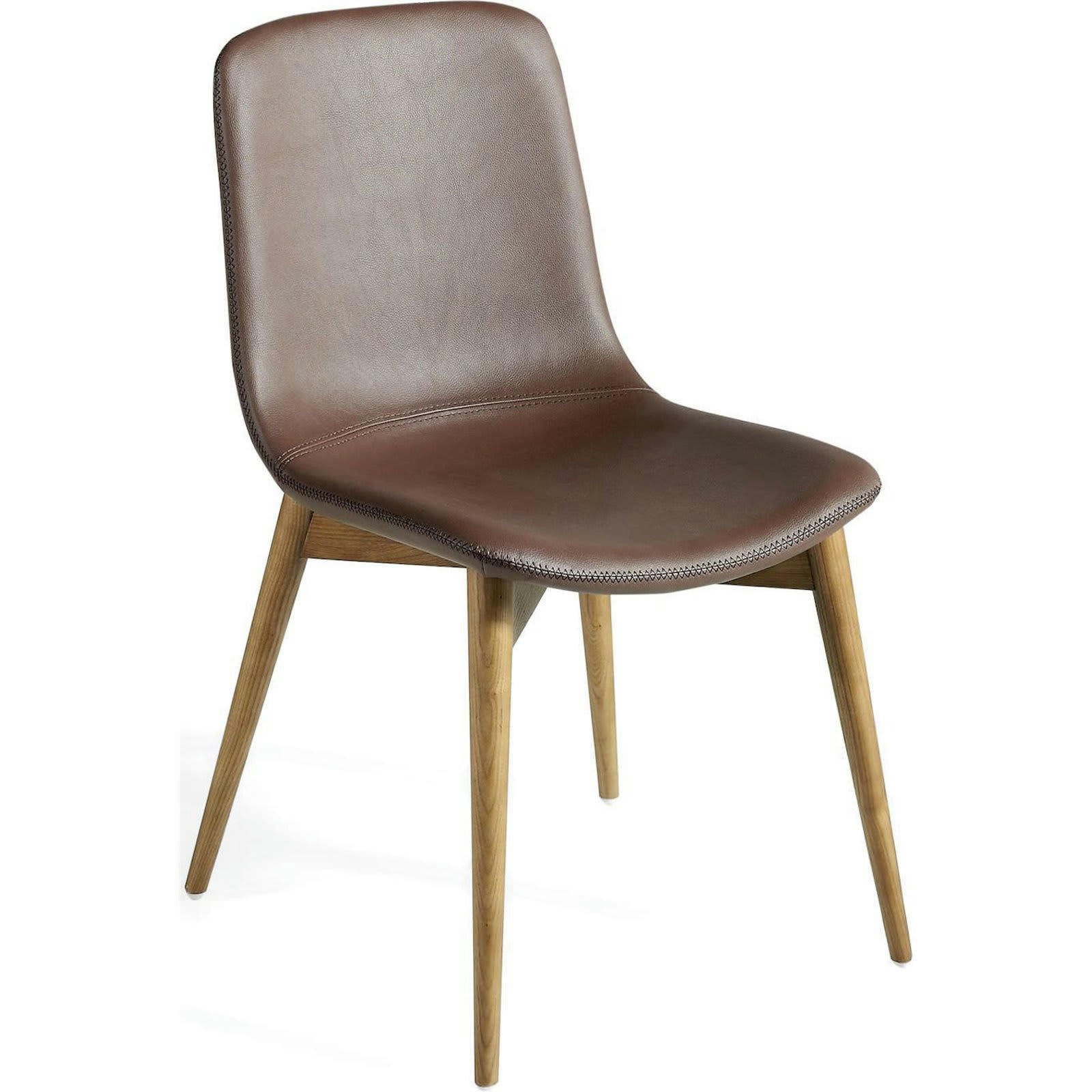 - Chaise Tissu Marron H. assise 44 cm