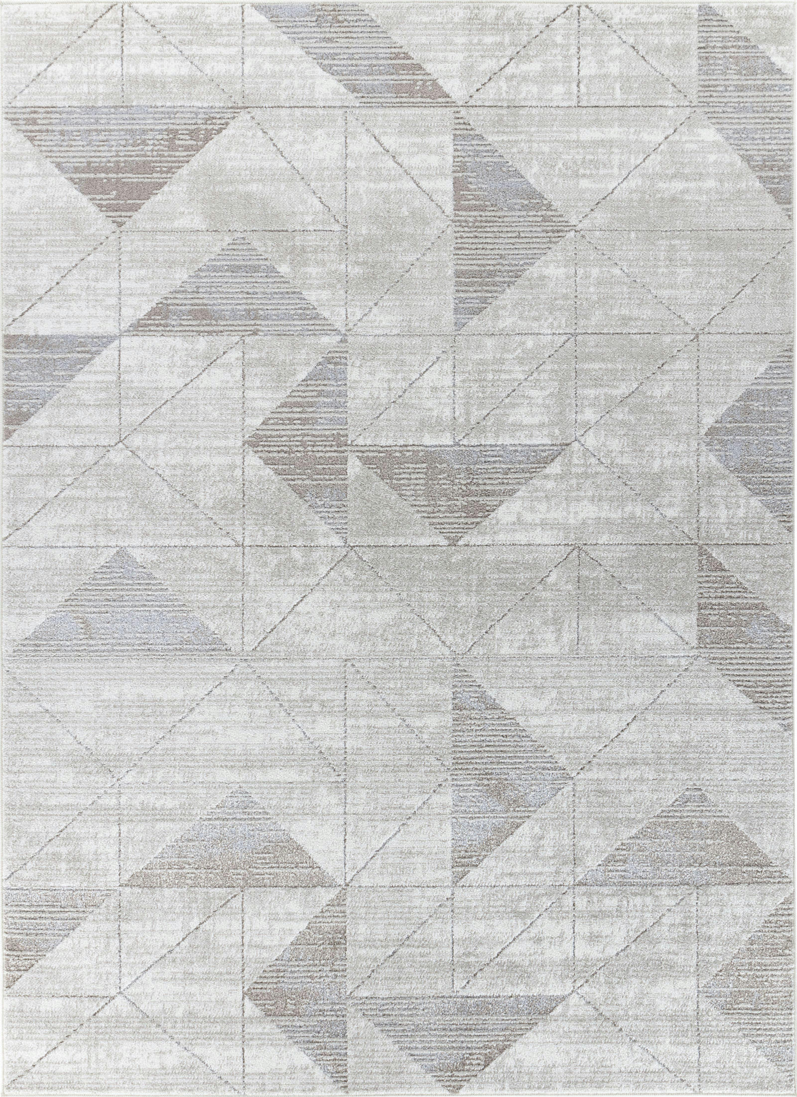 HAVEN - Tapis Scandinave Industriel Blanc/Gris Clair 200x275