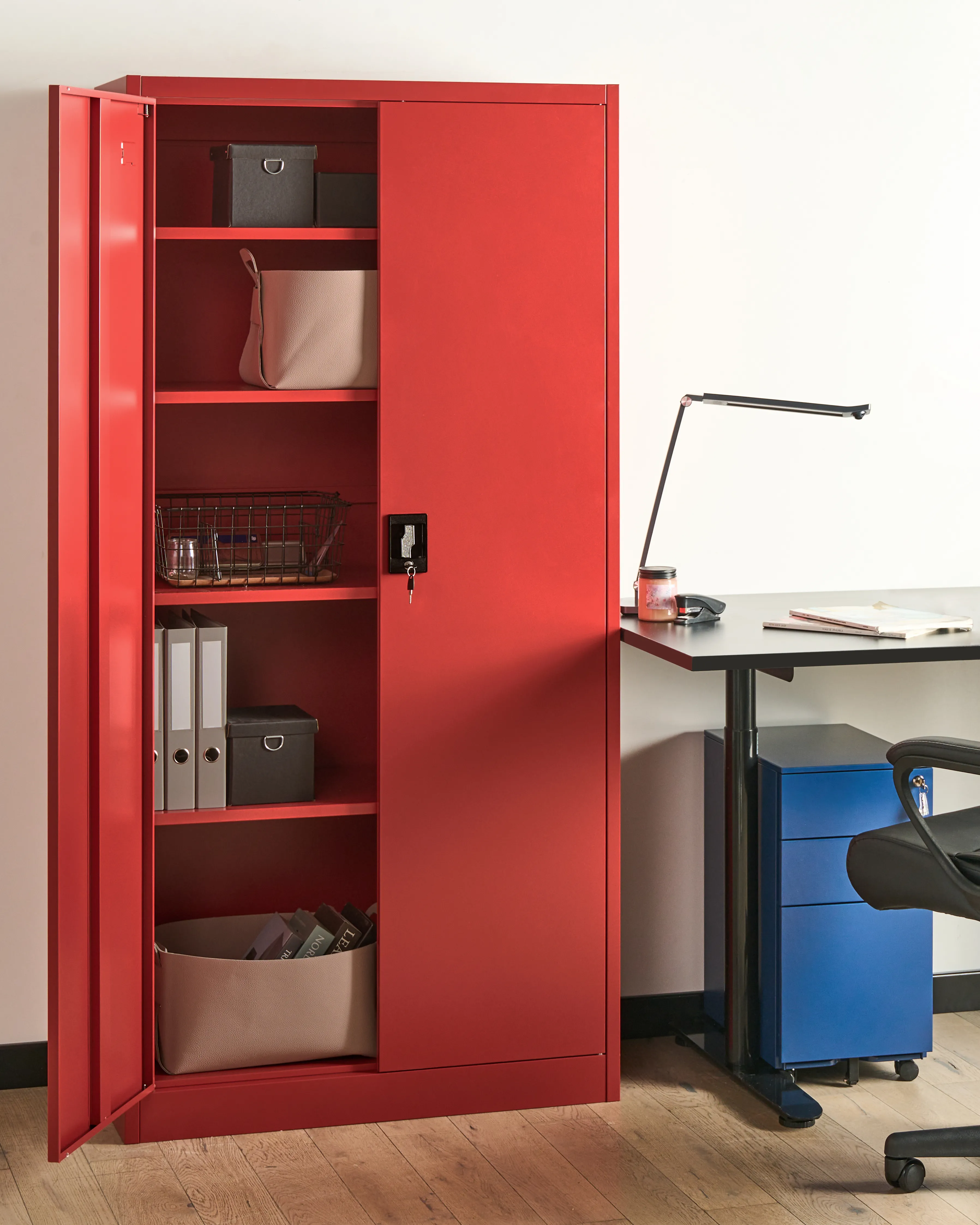 Storage Unit FELDSPAR Metal Red