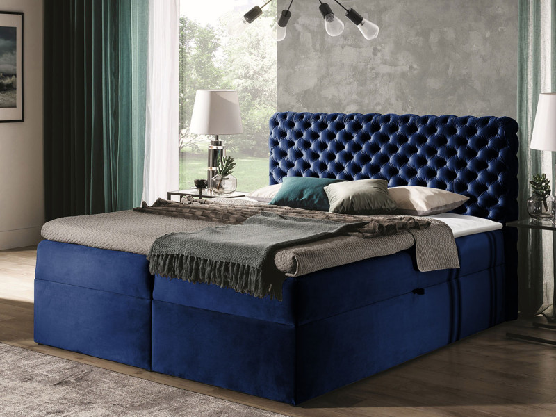 Łóżko kontynentalne Chesterfield 140x200