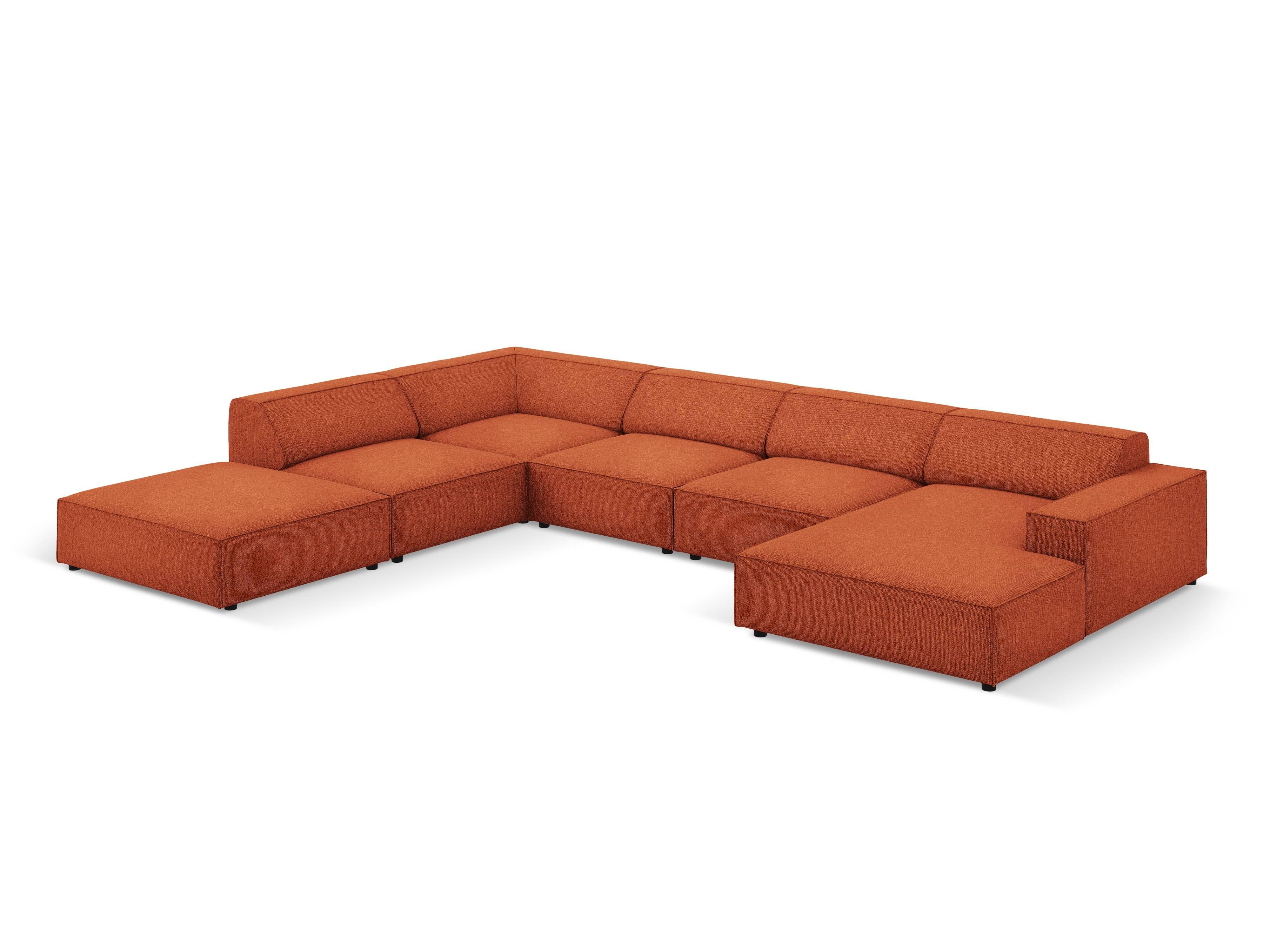 7-zitshoekbank Jodie links chenille