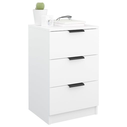 NNEVL Bedside Cabinets 2 pcs White 40x36x65 cm