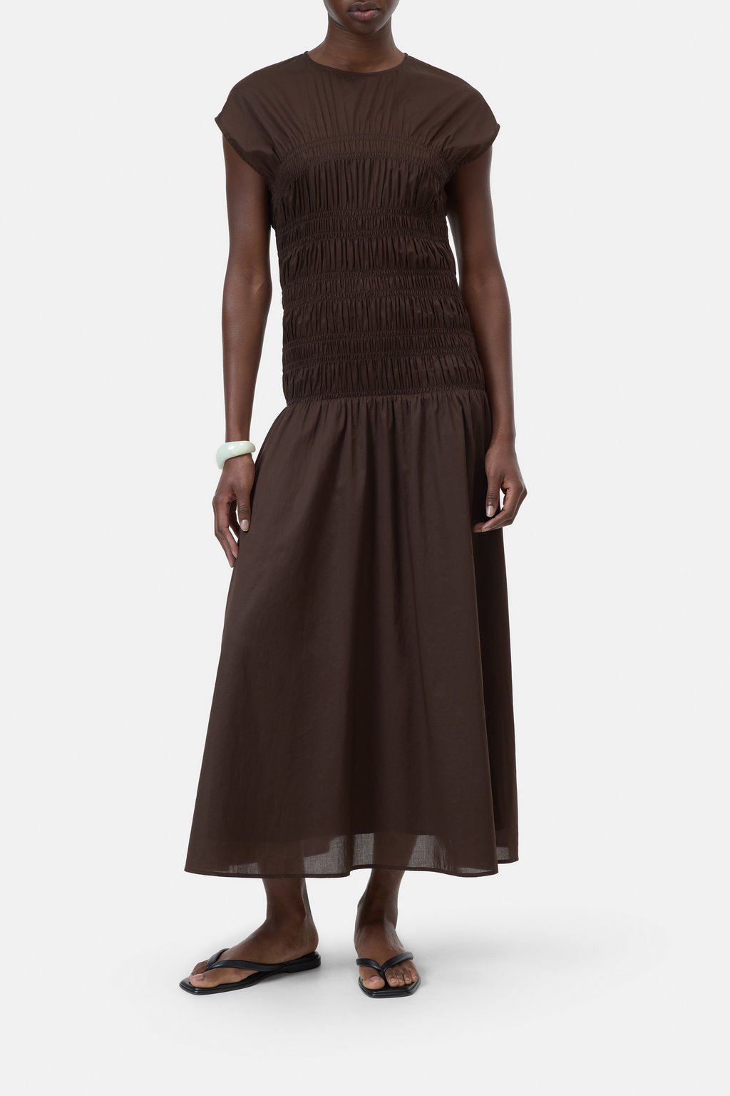 Kleid mit gerafften Details