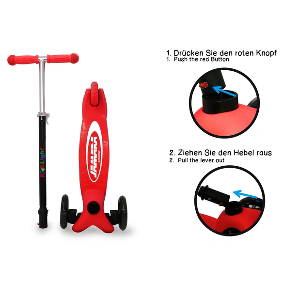 Scooter, 3 Räder, Kugellager ABEC 7 vorne/hinten