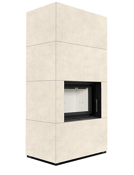 Cheminée modulaire FLOKI 8 Kw face avant CREME