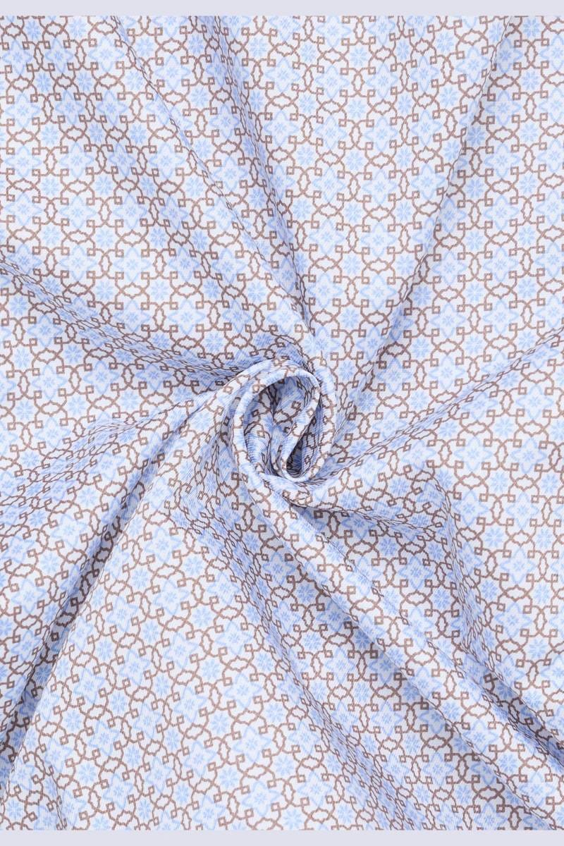 ETERNA Slim Fit Hemd mittelblau, Bedruckt