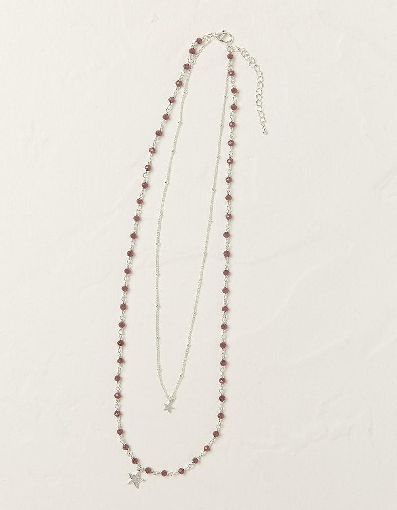 Layered Star Bead Necklace