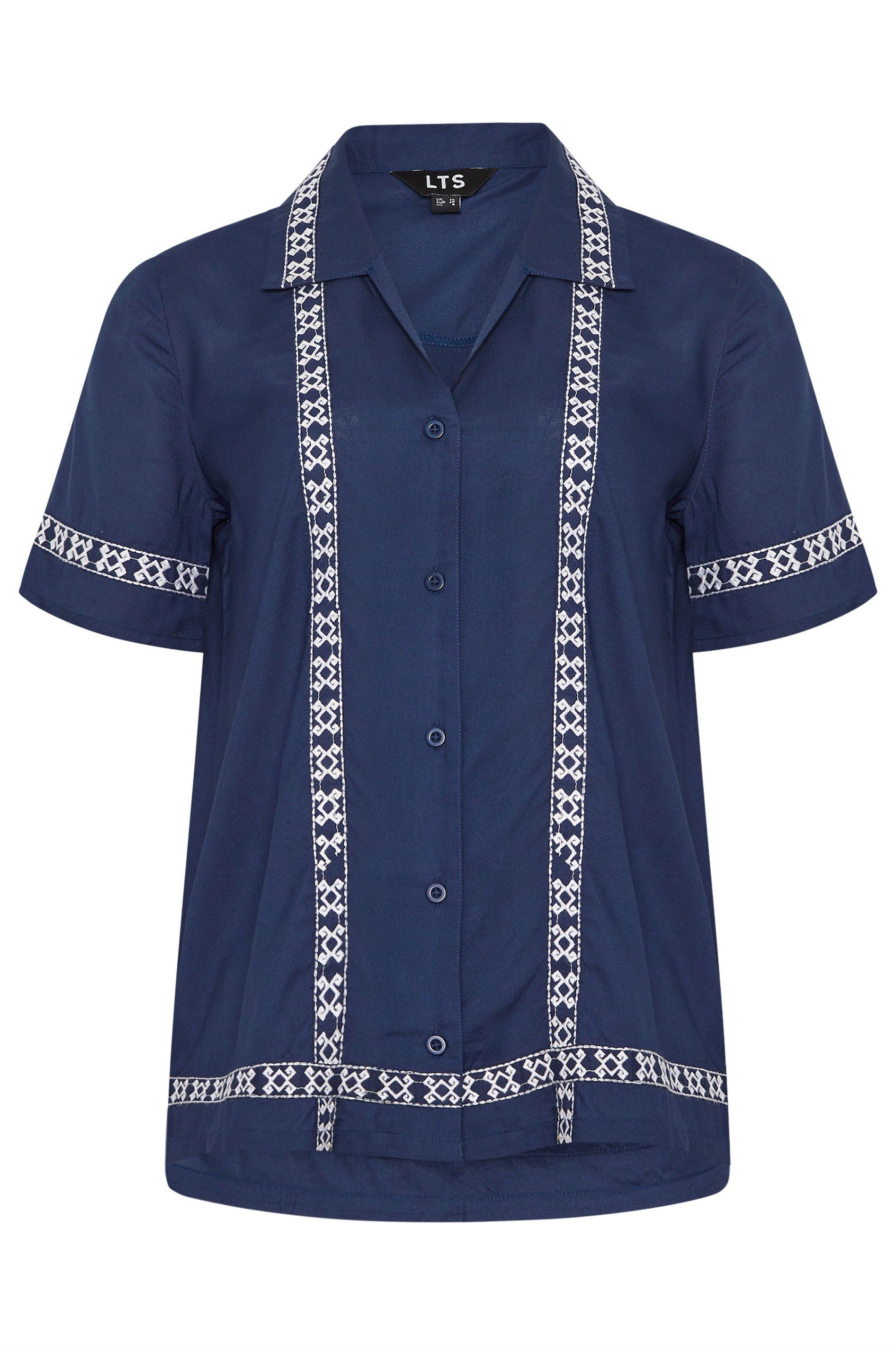 Long Tall Sally Tall Aztec Embroidered Shirt