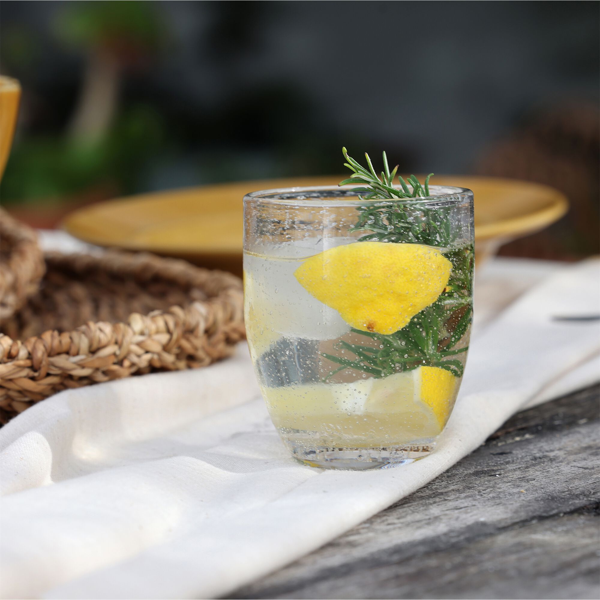 BULLA - Gobelet en verre bullé 35cl - transparent