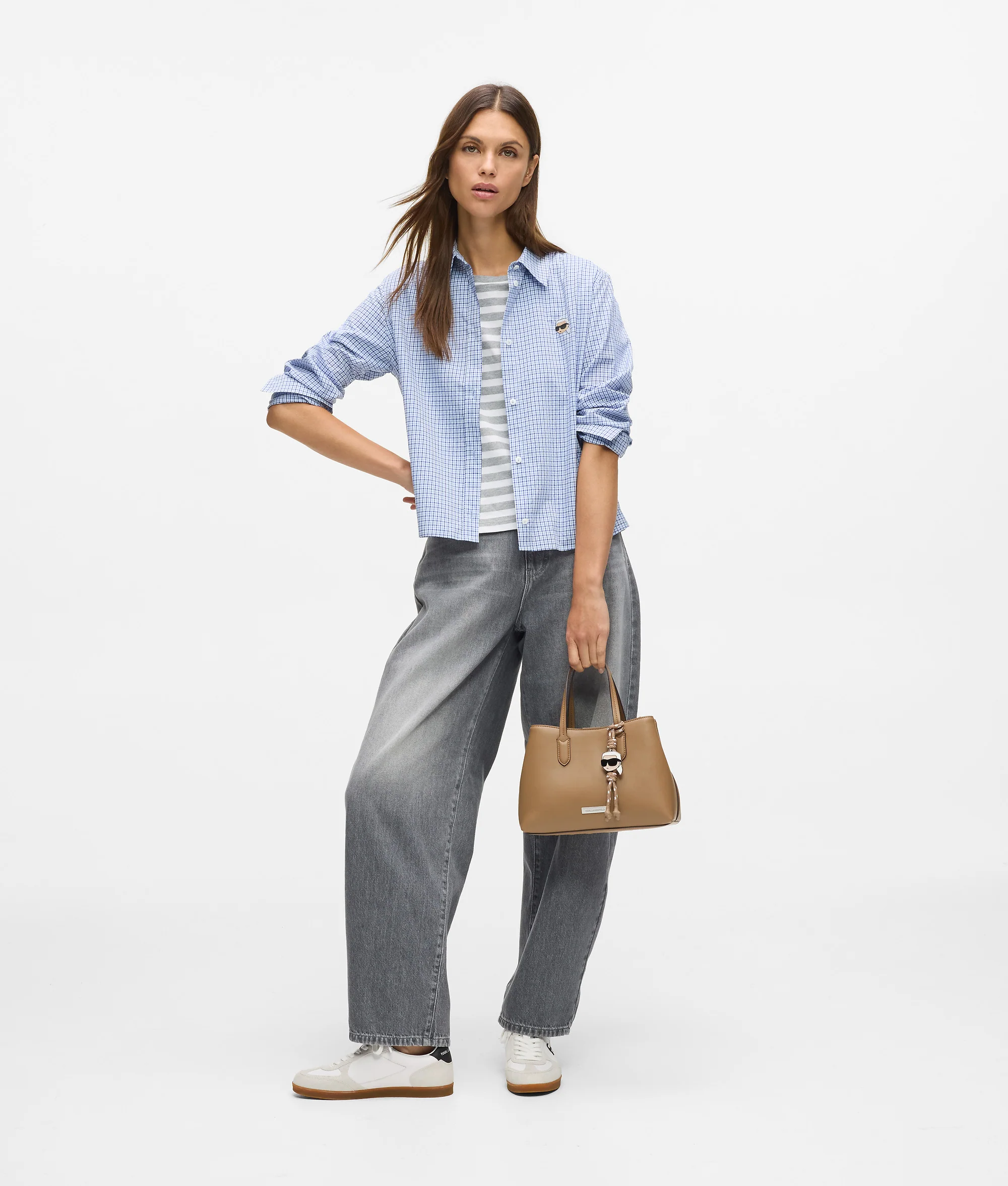 Petit tote bag lisse Ikon
