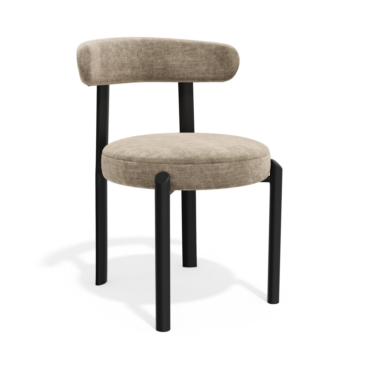 Premium Interiors - Set van 2 stoelen NOMA - zacht aanvoelende geweven stof mol 56cm