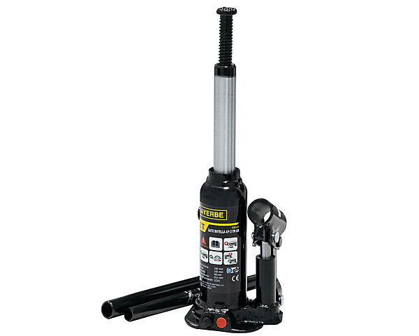 Cric hydraulique bouteille 20 tonnes hauteur 235-445 mm portable robuste