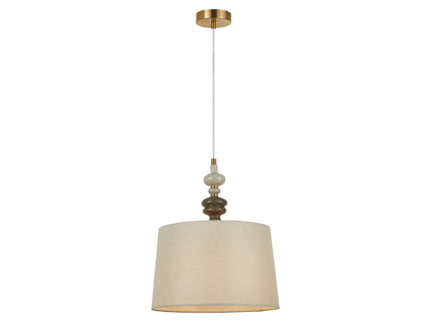 Lampa wisząca Moren 149,5 cm metalowa beżowa