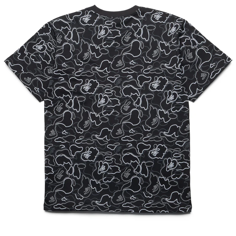 A Bathing Ape Neon Camo Bape Tee - Black