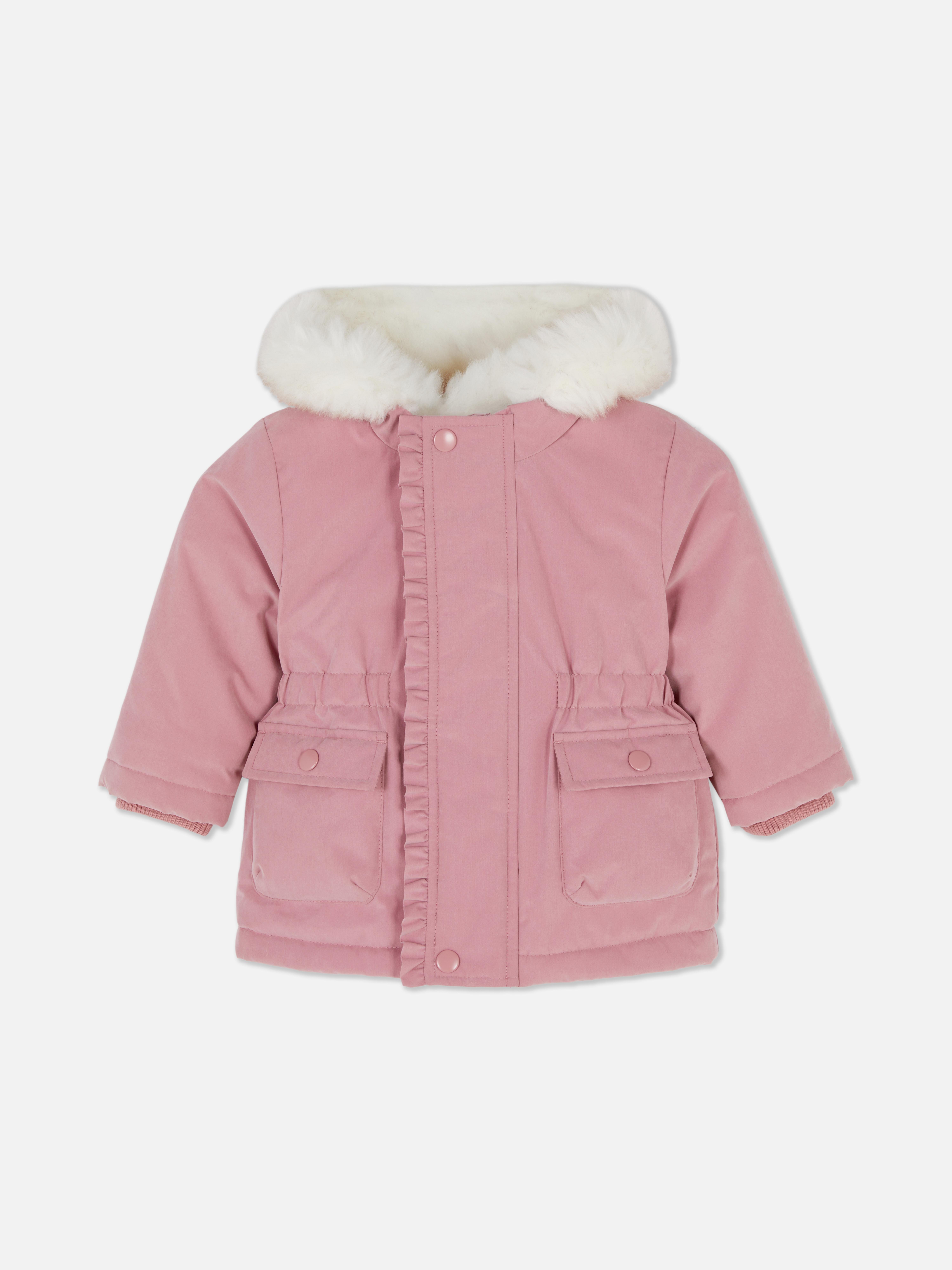 0-36mths | Faux Fur Trim Parka
