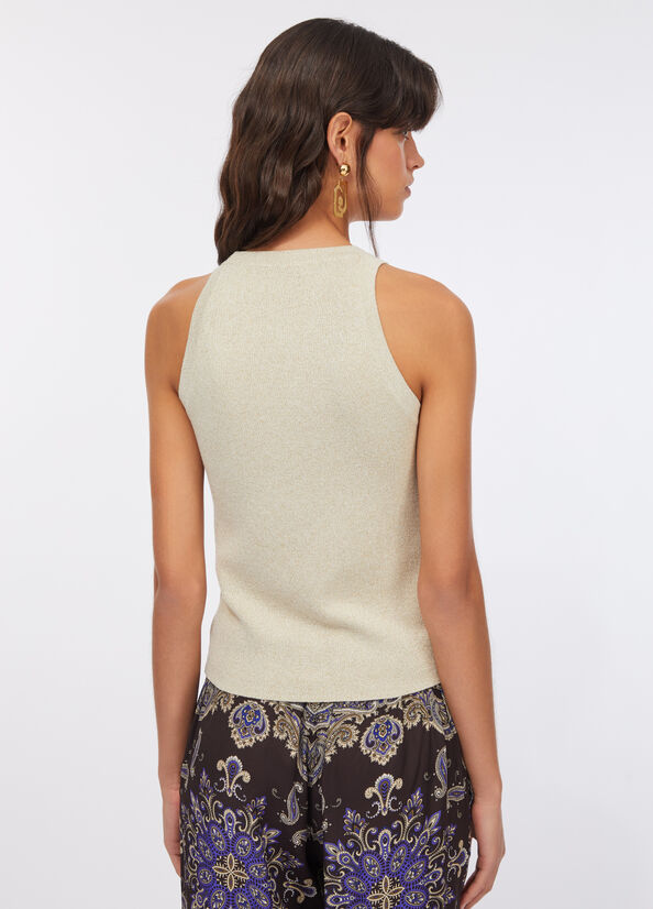 Top in maglia lurex&reg;