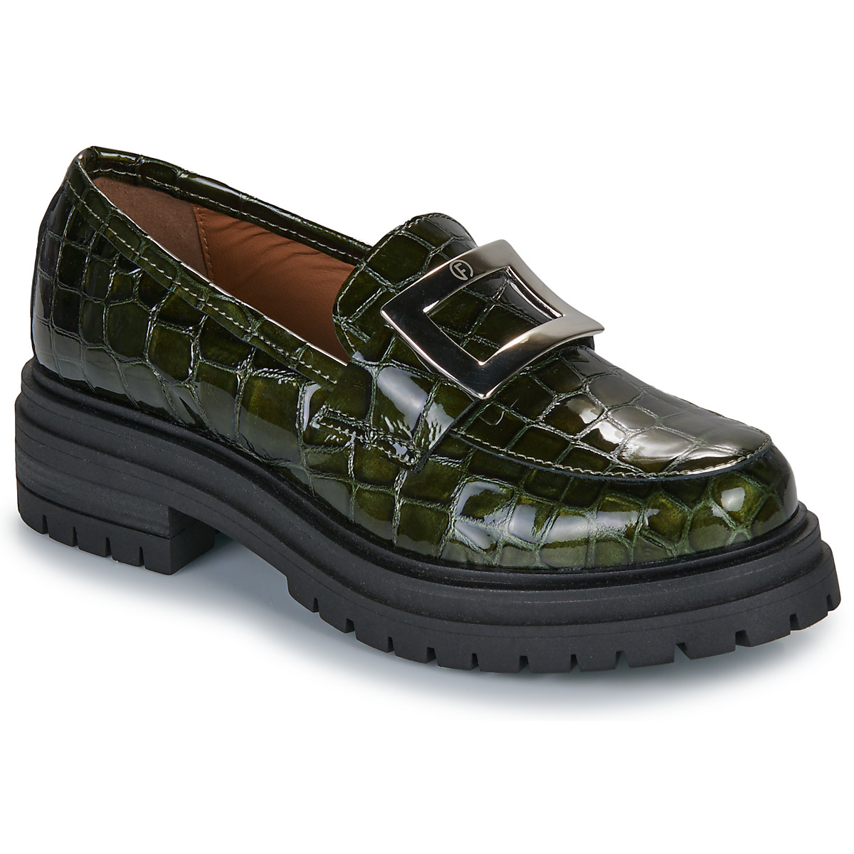 Fericelli - NASMINA - Green / Croc / Varnish