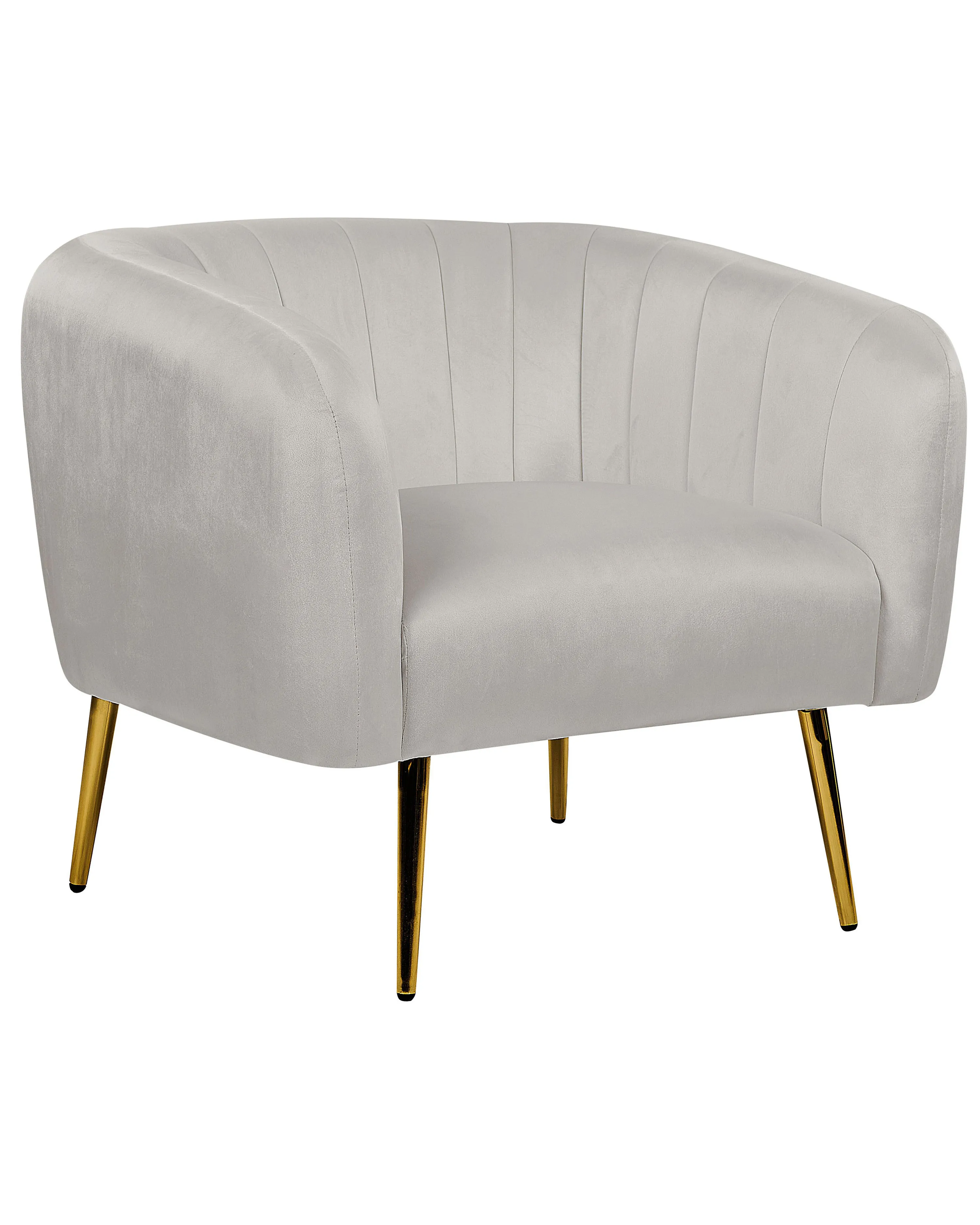 Armchair LACONIA Velvet Light Grey