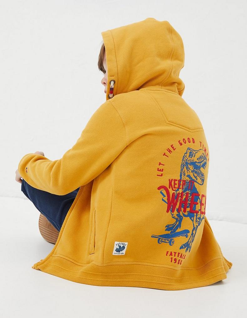 Dino Zip Through Hoodie